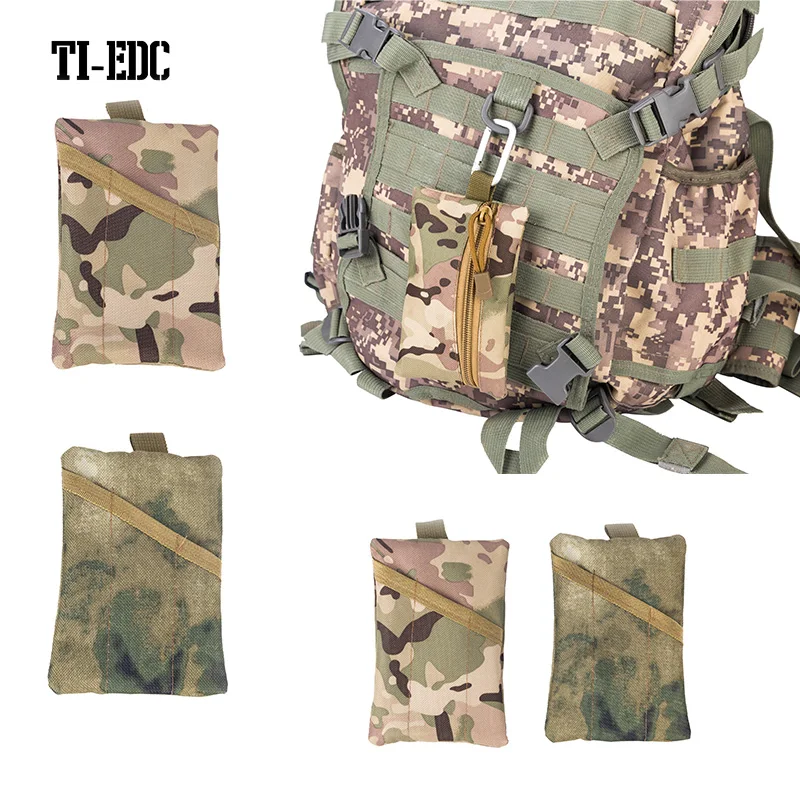 

Outdoor Sports Camouflage Belt Purse Tactical Running Portable EDC Tool Storage Hand Bag