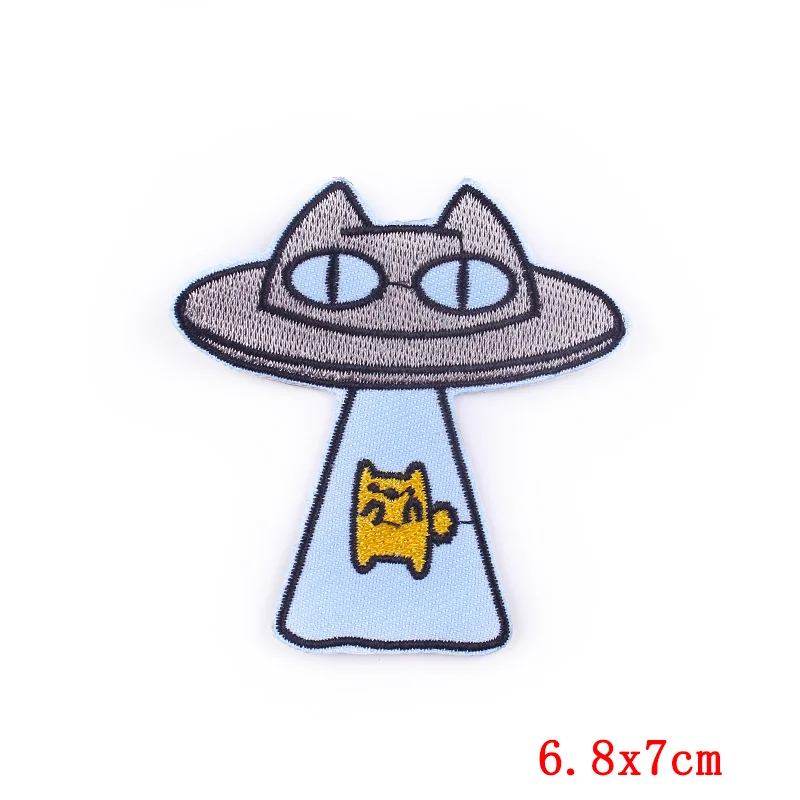 Pulaqi 10PCS Cartoon Patch Cute Animal Wholesale Patches Iron On Patches For Clothing Cat Stripe Wholesale Dropship Custom Patch