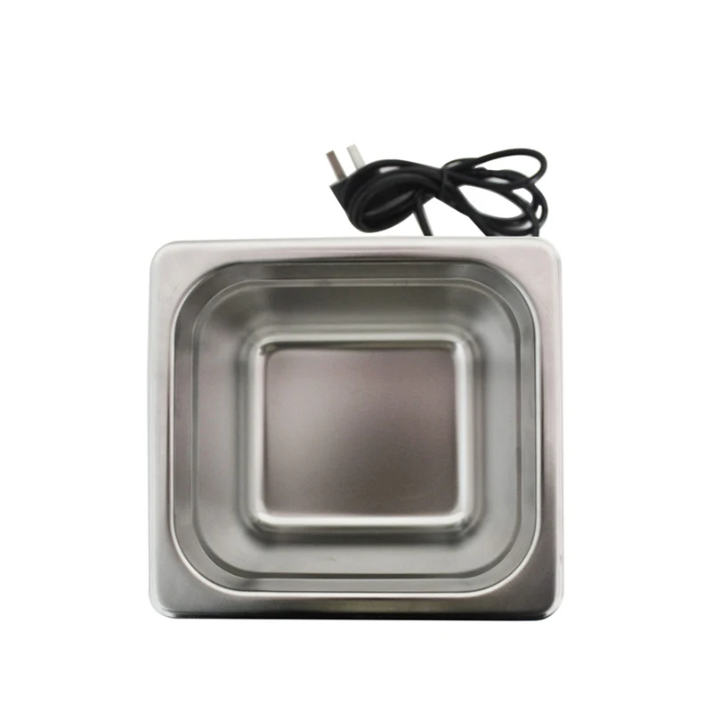 Máquina de limpieza por ultrasonidos de acero inoxidable BG-01H, limpiador ultrasónico de Hardware de 80W, acero inoxidable 304 (certificación NSF)