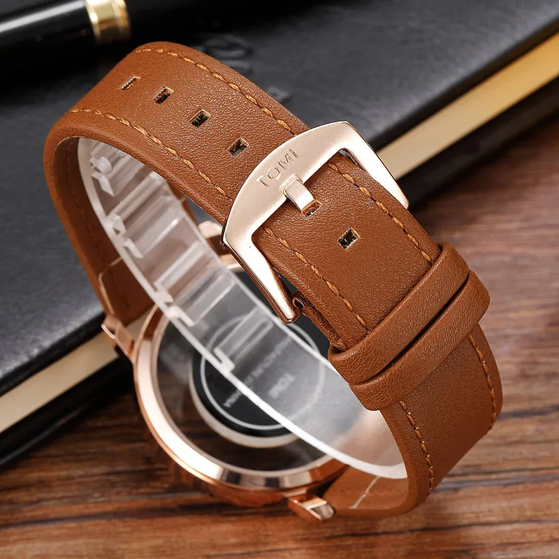 Translucent Unique Watch Creative Sports Wristwatch For Men Women Novelty Leather Lover Couple Watch Quartz watch Boyfriend Gift