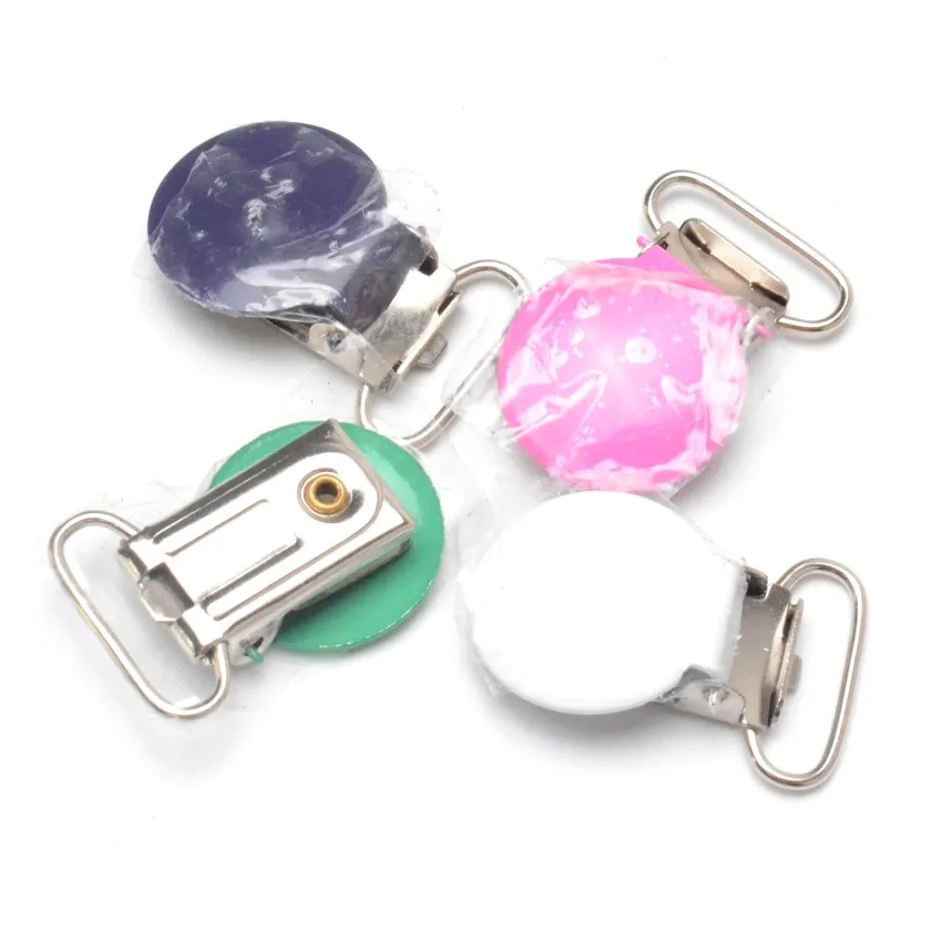 5PCs Pacifier Clip Lead Free Metal Baby Holder Soother Pacifier Multicolor Mam Infant Dummy Clips Nipples Holder Baby Pacifier