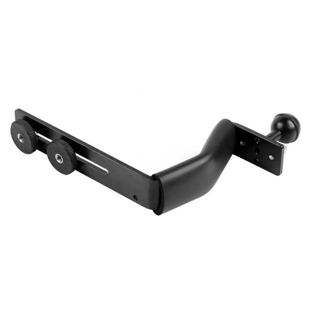 PULUZ SLR Diving Tray Stabilizer Rig Handle Bracket Extension Arm for Underwater Camera Housing Case for GoPro/DJI Osmo Action