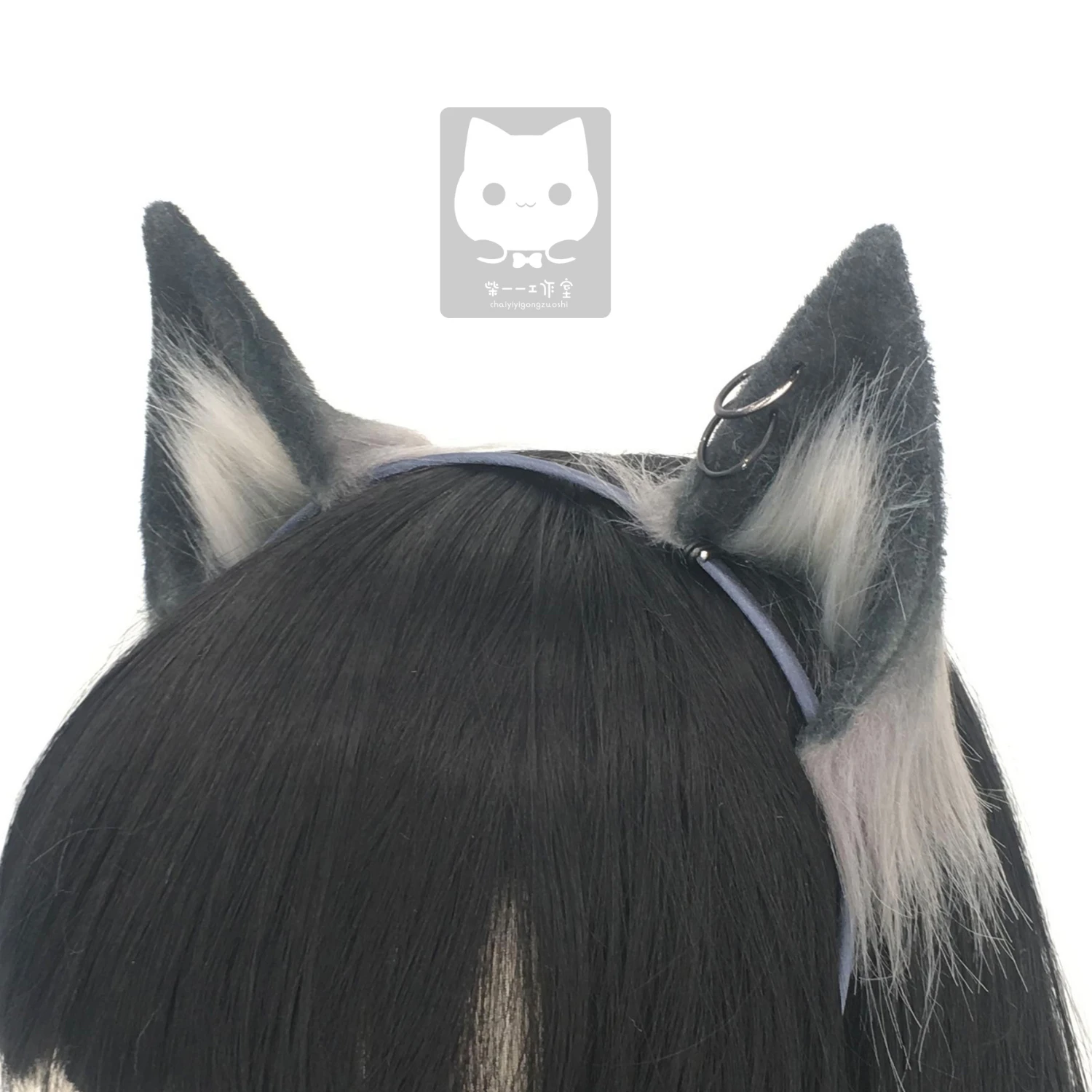 MMGG New Arknights Texas Black Cat Neko Fox Ears Hairhoop For Anime Lolita Cosplay Costume Accessories