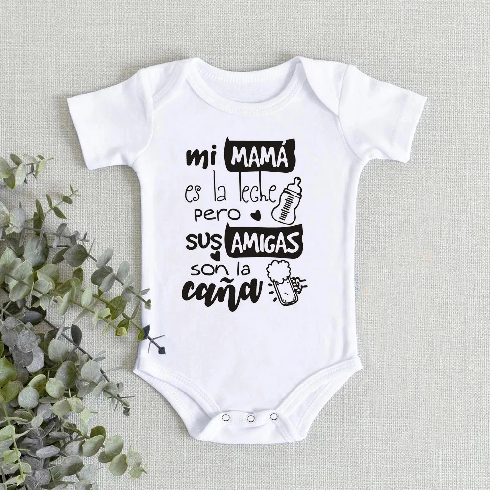 2021 Baby Bodysuit Fashion Newborn Funny Jumpsuit Infant Unisex Cute Print Short Sleeve Casual Body Baby Playsuit Clothes