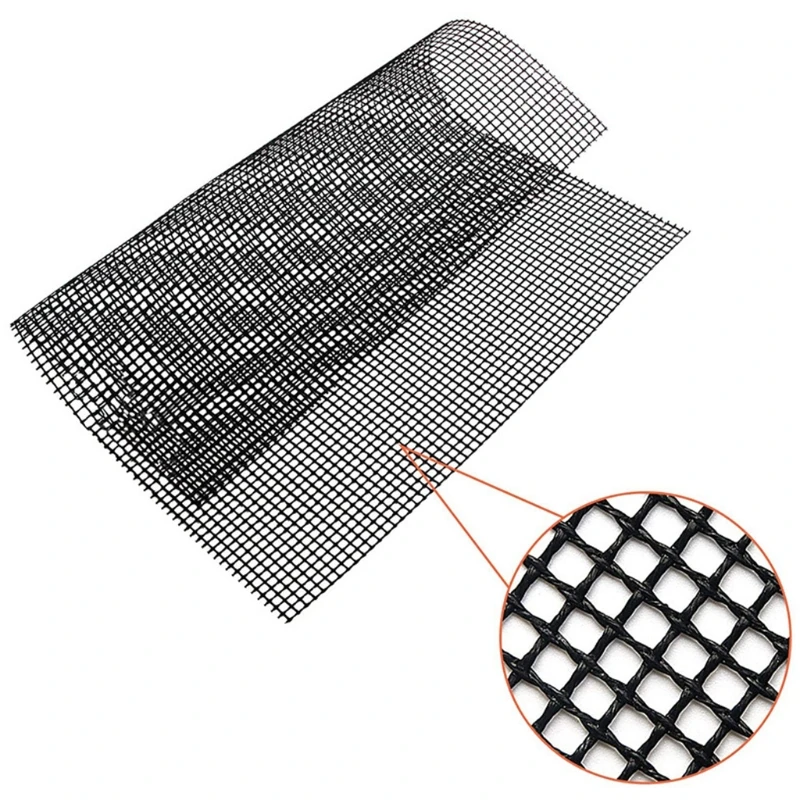 Outdoor BBQ Grill Mesh Mat Non-Stick Barbecue Grilling Wire Net Sheet Liner Replacement Pads Pizza Screen Reusable Tool