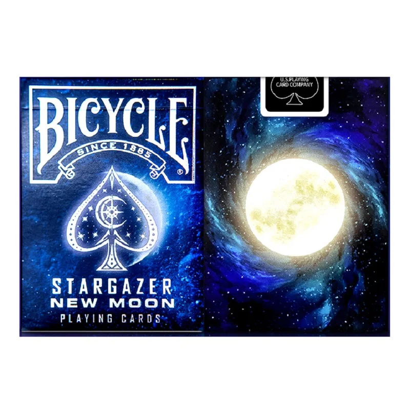 Bicicleta stargazer lua nova jogando cartas espaço galaxy deck uspcc colecionável poker jogos de cartas mágicas truque magia adereços