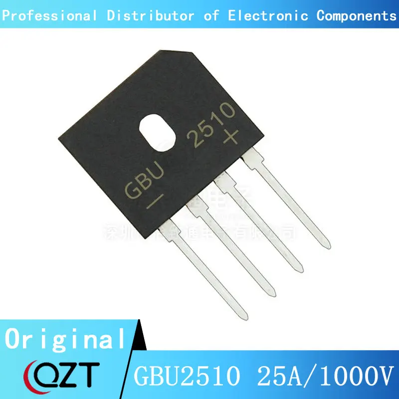 

10pcs/lot GBU2510 DIP 2510 25A 1000V DIP-4 chip New spot