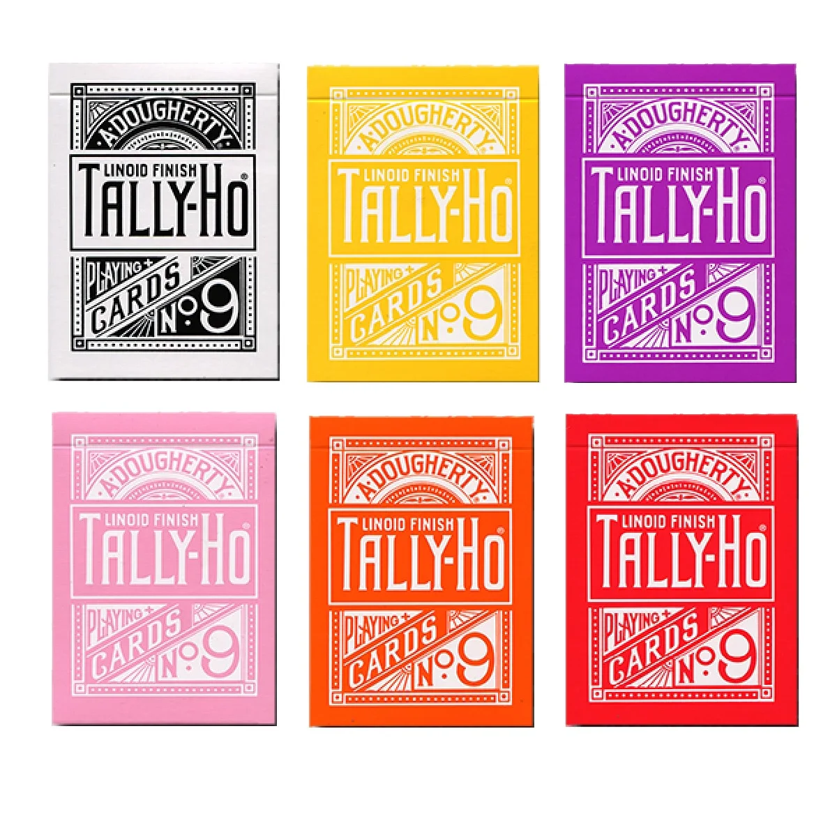 Tally Ho Reverse Rose Playing Cards Fan Back Deck USPCC Collectible Poker Magic Card Games Magic Tricks Props for Magician