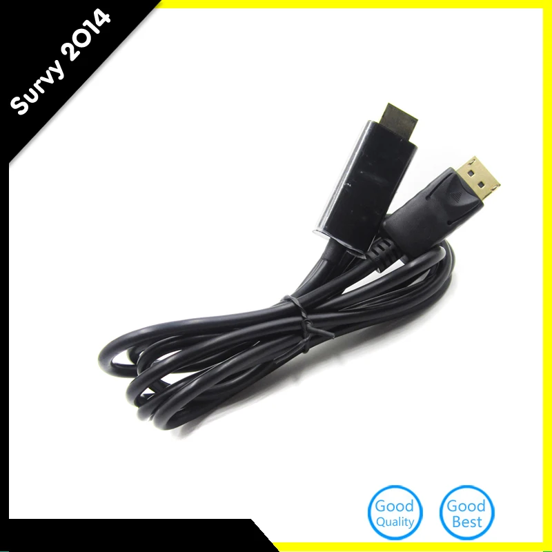 36FT 1.8M Mini Displayport Male DP to HDMI Male Cable Adapter Converter for PC Laptop Projector Black diy electronics