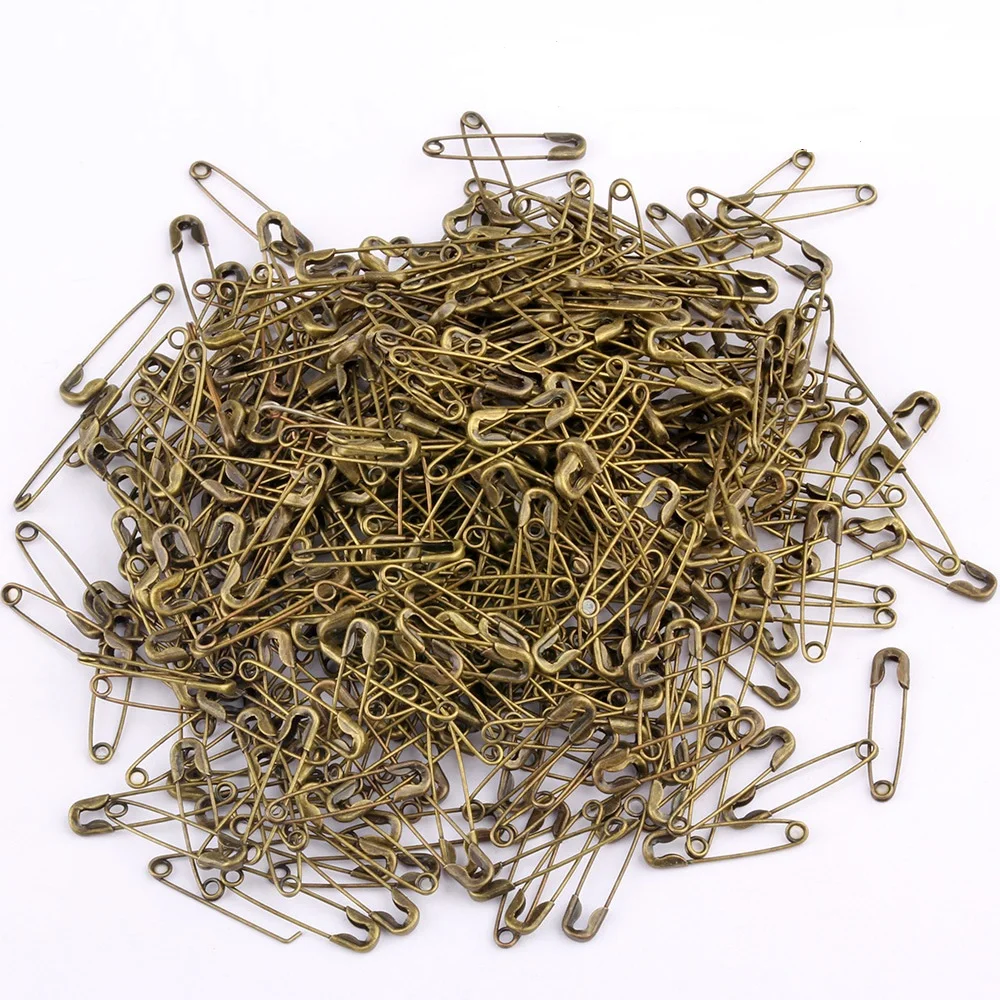 100pcs 19mm-54mm Bronze gold Silver Safety Pin for Jewelry clothes Clothing accessories Safety Pins