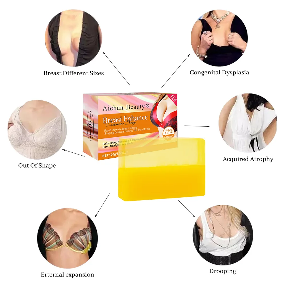 Breast Enhancement Body Soap Fast Growth Elasticity Enhancer Breast Enlargement Cream Body Handsoap Sexy Body Care for Women