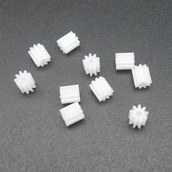 10Pcs NEW 0.3M 9 Teeth Plastic Spur Gear 0.3 Modulus T=9 Aperture 1mm (0.95mm) DIY Model Accessories 9T 3.3MM X 3.5MM Pinion 1A