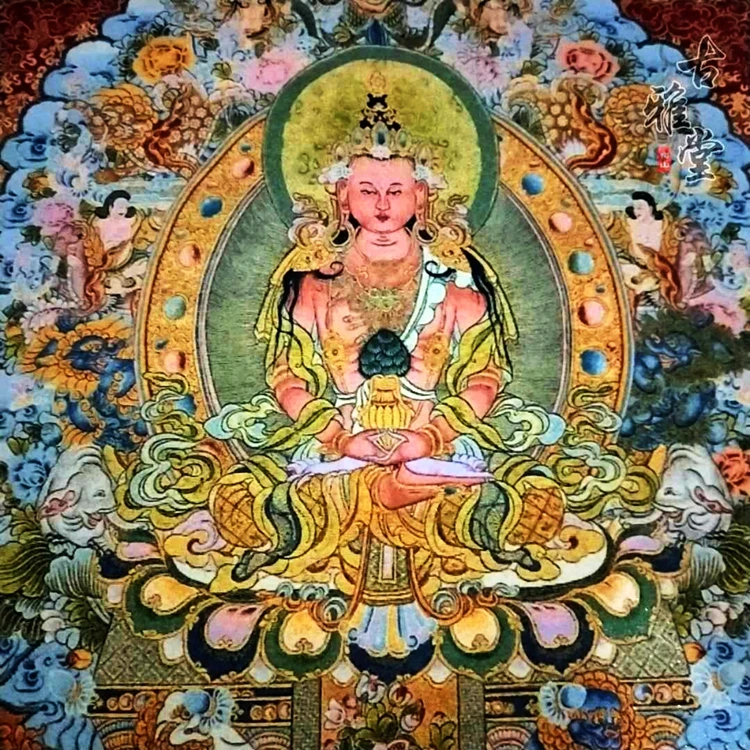 

Thangka embroidery Tibetan Buddhism six reincarnation thangka embroidery Silk embroidery Brocade Painted,#59