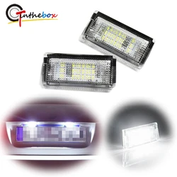 12V 18LED lampka oświetlenie tablicy rejestracyjnej zimny biały samochód CANBUS bez błędu dla BMW 3 serii E46 4D 1998-2003 5D Touring 1998-2005