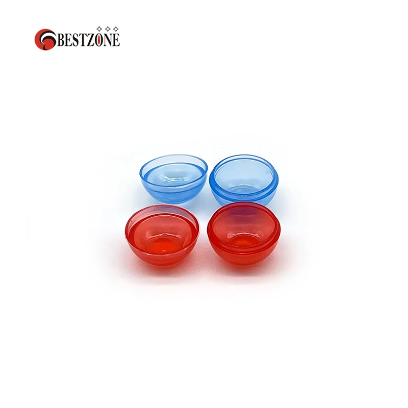 Bardzo małe! Mini Tiny małe 50 sztuk/partia 0.42 Cal Mini 10.7MM czerwony niebieski plastikowe kapsułki zabawki niespodzianka Ball Eggshell pojemnik