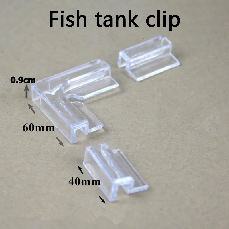 Aquarium glass protection Angle Aquarium Tank Glass Cover Acrylic Clip Strong Support Holder 5mm 6mm 10mm 12mm Glass  1 Pcs