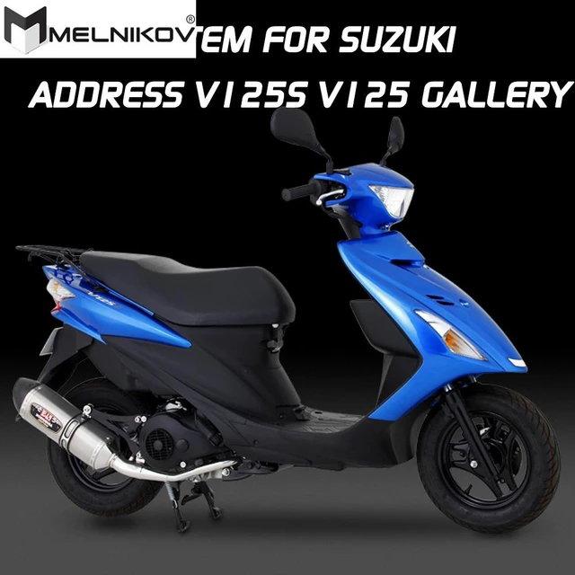 For SUZUKI ADDRESS V125S V125 GALLERY Motorcycle Performance V125 Stainless  Steel Tube vent Muffler - AliExpress