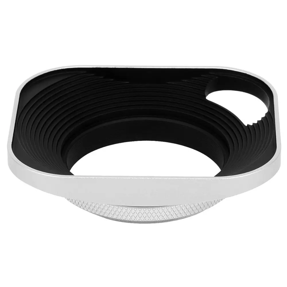 Haoge hg-Metallo Screw-in Lens Hood Hollow Out Progettato con la Protezione per Leica Macchina Fotografica a Telemetro con 43 millimetri E43 lens Filter Discussione Argento