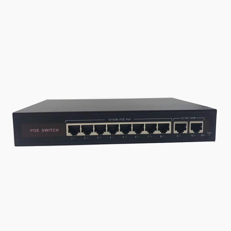 

48V Ethernet POE switch with 8 10/100Mbps Port IEEE 802.3 af/at Suitable for IP camera/Wireless AP/CCTV camera system