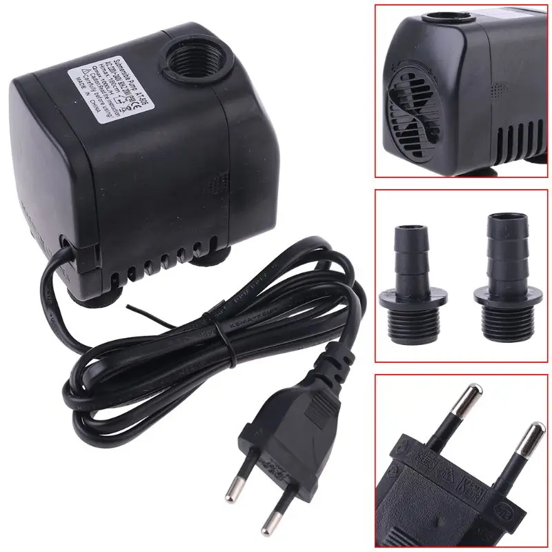 220V 20W 1000L/H 브러시리스 잠수정 분수 워터 펌프 잠수정 펌프 수족관 프로 워터 펌프 EU 플러그