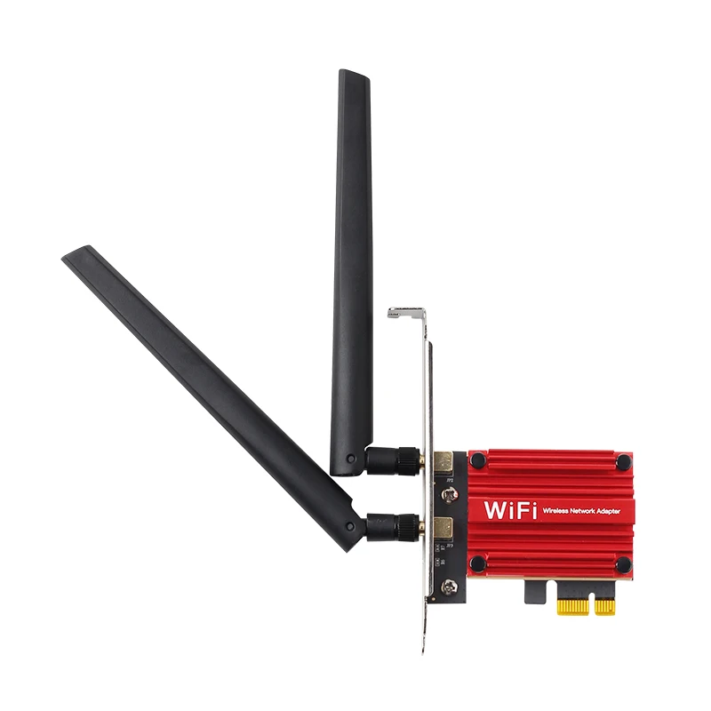 Adaptador inalámbrico M.2 a PCI Express, convertidor Wifi NGFF M.2, tarjeta WiFi Bluetooth con antena 2x para Intel BE200, AX210, AX200, 9260