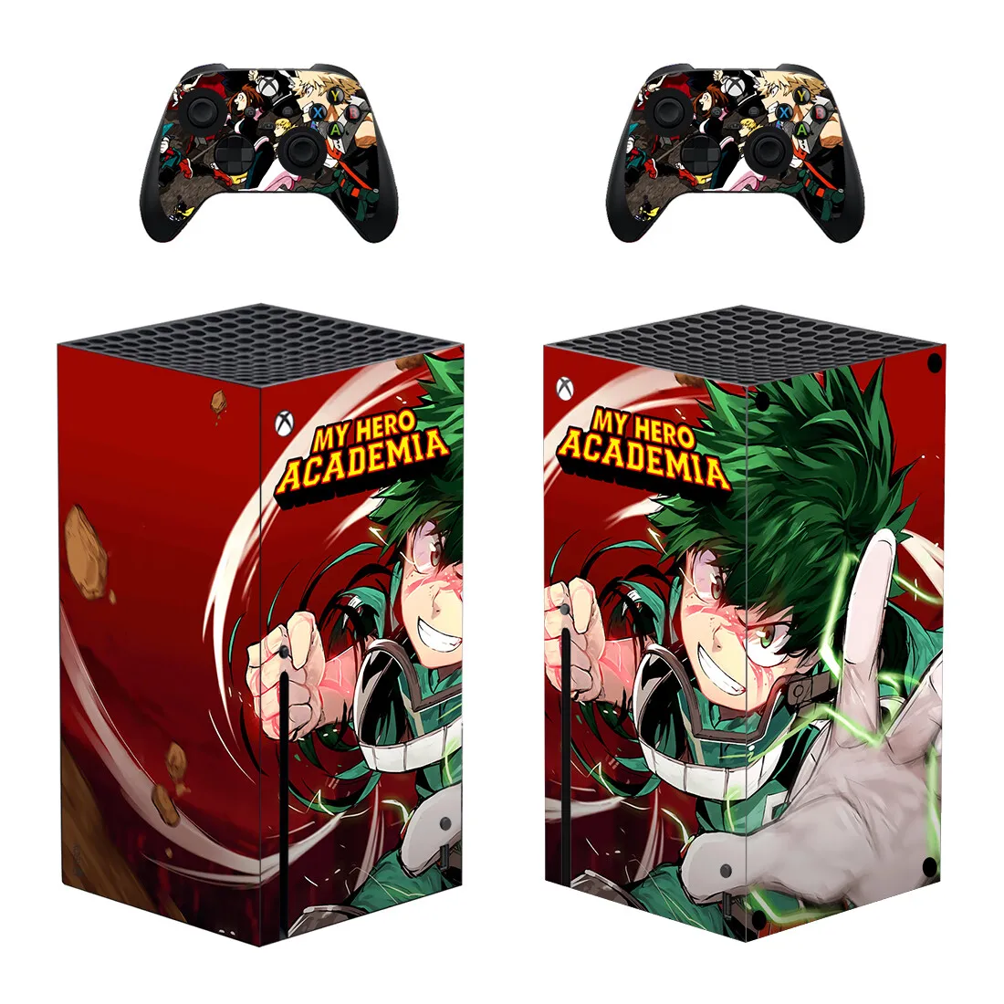 My Hero Academia Protector Sticker Decal Cover for Xbox Series X Console and 2 Controllers Xbox Series X Skin Sticker Vinyl