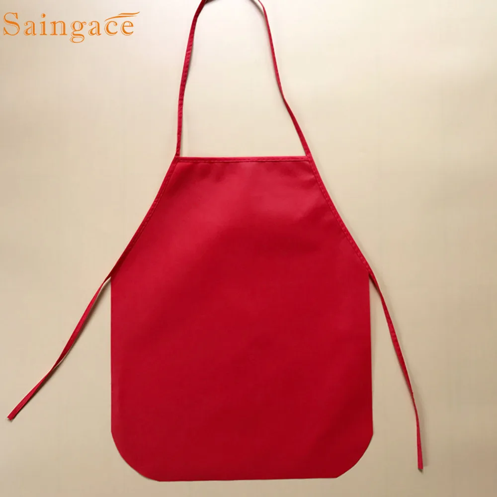 Saingace kitchen apron Children Kitchen Cooking Bib aprons home Decorations Waterproof cute pure color Aprons drop ship 2021 New