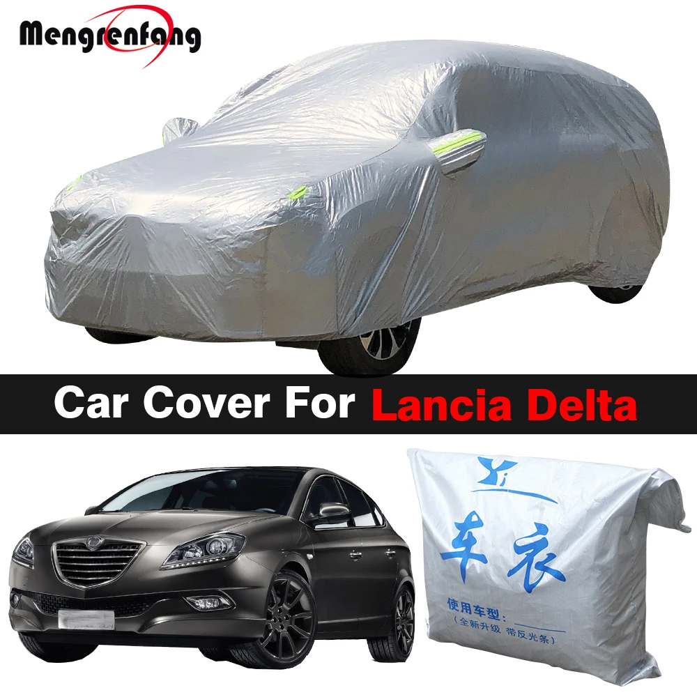 

Outdoor Car Cover For Lancia Delta Auto Anti-UV Sun Shade Rain Snow Fog Protection Cover Dustproof