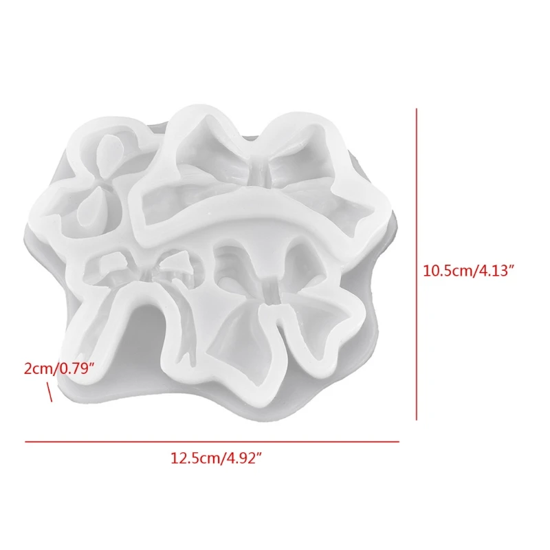 Handmade Bowtie Ribbon Silicone Resin Mold  Bowtie Soap Mould Bow Pendant Crystal Epoxy Resin Casting Mold Craft Tools