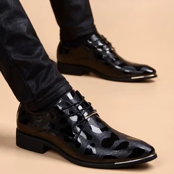 New Men Dress Shoes Fashion Office Footwear High Quality Leather Business Men Formal Shoes Black Wedding Shoes 2021 Men Shoes