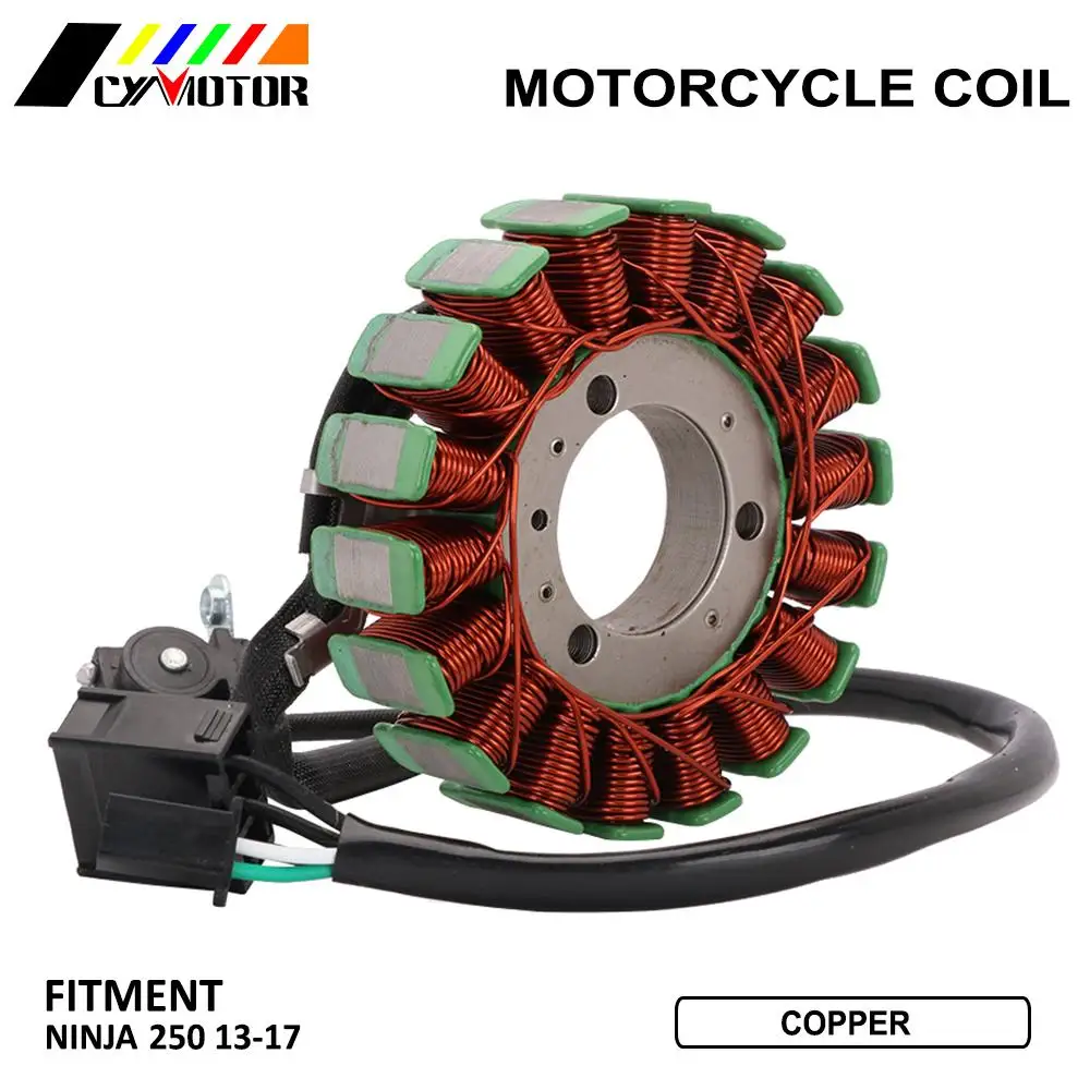 Motorcycle Magneto Engine Stator Generator Alternator Charging Coil Parts For KAWASAKI Ninja 250 2013 2014 2015 2016 2017