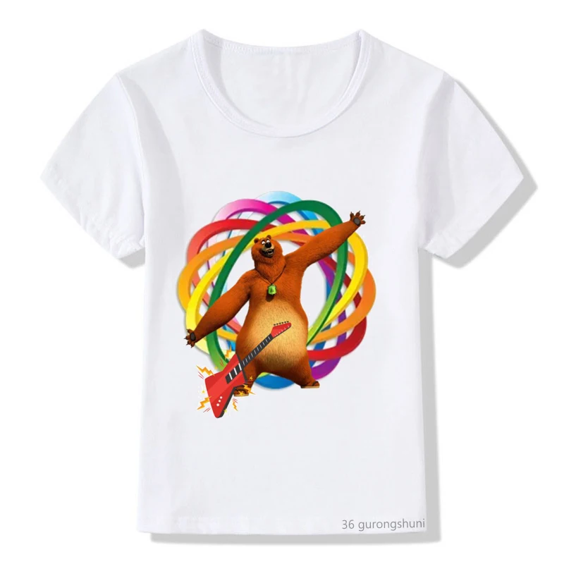 Camiseta Grizzy con oso para niños – Estampado divertido