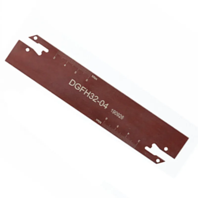 1pcs DGFH Double Head Cut Off Blade Plate DGFH26 / 32 CNC External Grooving Cutter Blade Cutter Plate For SMBB Cutting Holder