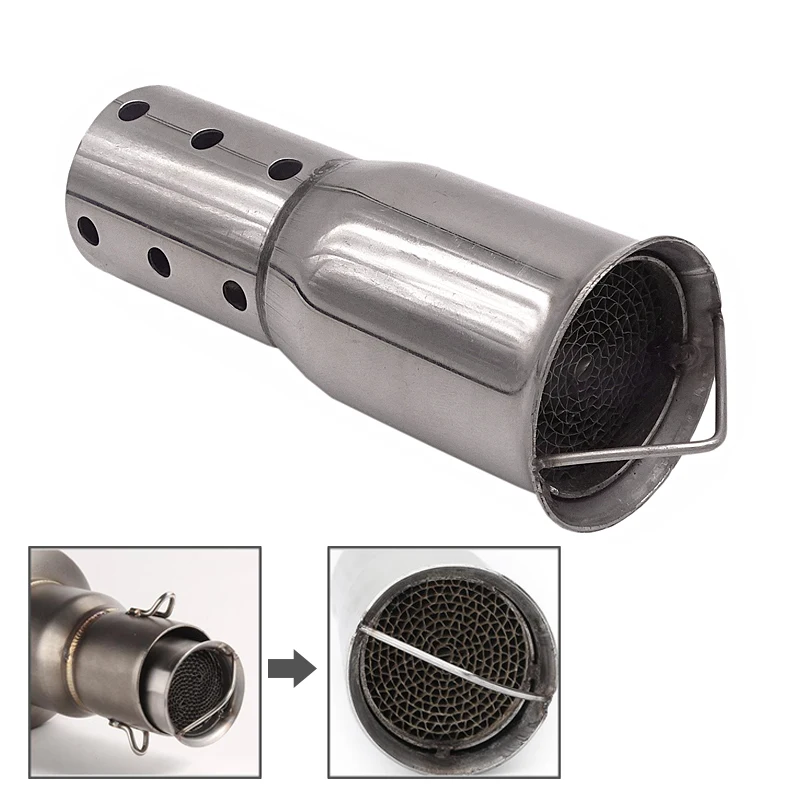 NEW Universal 51mm Catalyst DB Killer baffle for Motorcycle Exhaust Muffler Silencer Noise Sound Eliminator For Off Road Bike