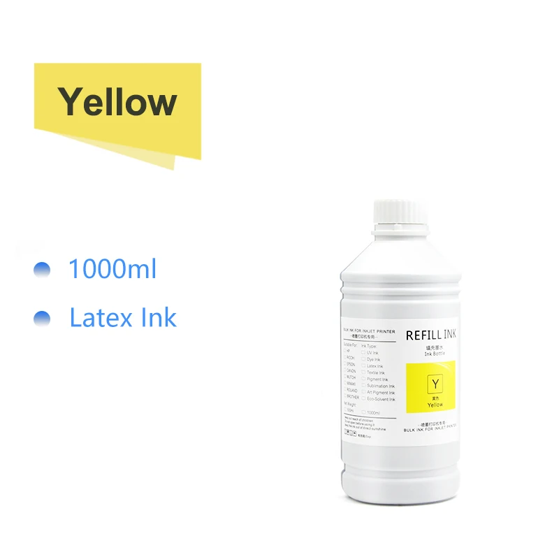 1000ml/Bottle Original Latex Ink For HP 831 For HP Latex 110 300 310 315 330 335 360 365 370 560 570 Inkjet Printer Latex Ink