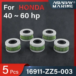 Fuel Filter Elements for Honda Outboard Engine 16911-ZZ5-003 Fit BF40 50 60 Marine Motor Water Separator 40hp 50hp 60hp