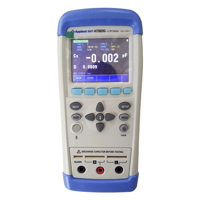 Medidor digital de ponte rlc portátil anbai at826 at825, lcr, ponte rlc