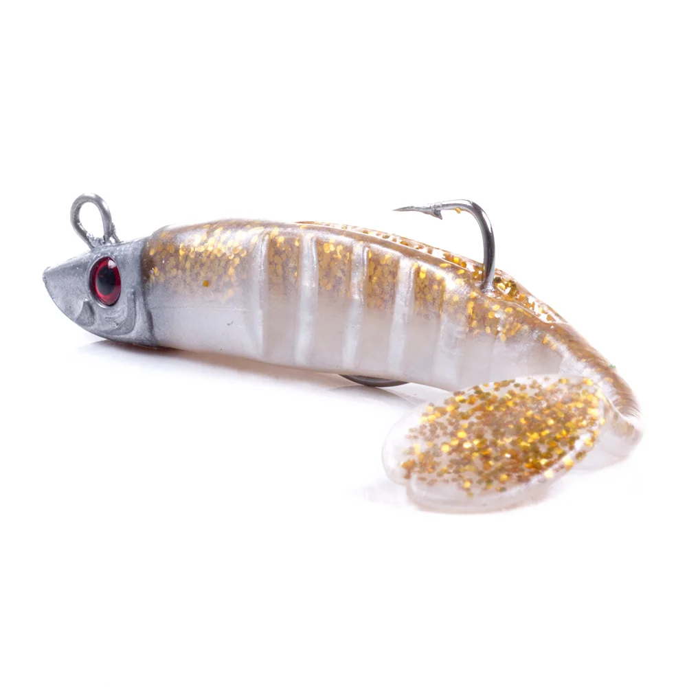 HENGJIA Jigging-Kopf, weicher Silikon-Köder, Wobbler, 9 cm, 15 g, 11 cm, 25 g, Meeresangeln, weiche Köder, Swimbait, Peche für Bass, Hecht, Leurre – Detail 3