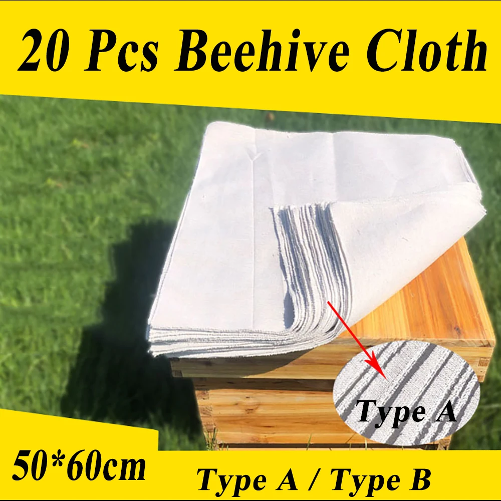 

20PCS Beehive Cloth Beekeeping Tools Covering 50X60CM Insulation Cotton Protection Keep Warm Winter Cover Sunscreen Bee Supplies