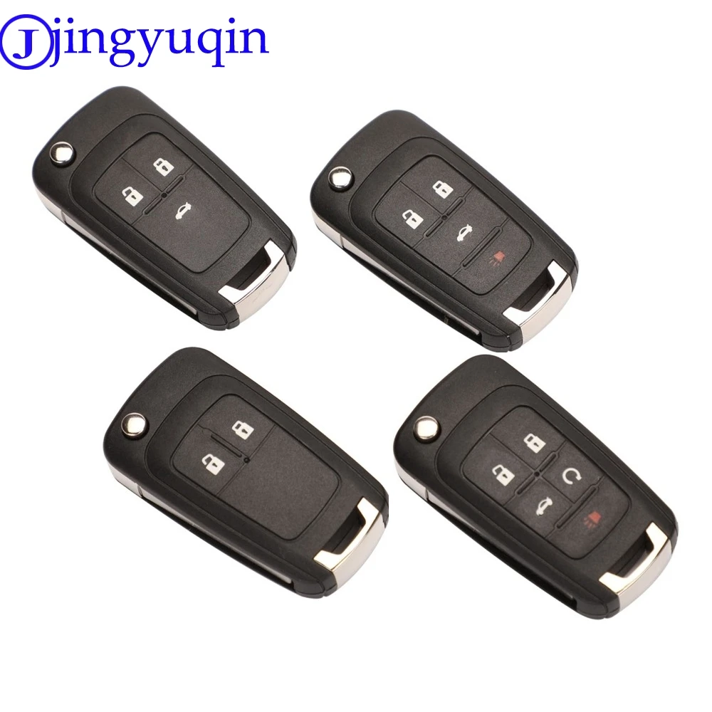 Jingyuqin-carcasa de llave remota 2/3/4/5 B, funda para OPEL, VAUXHALL, Insignia, Astra, Zafira, Chevrolet Cruze, Buick