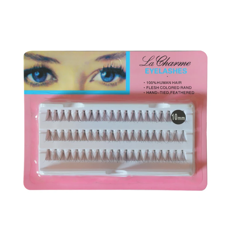 60pcs/Set 8/10/12 mm Individual Lashe Black Natural Fake False Eyelash Long Cluster Extension Makeup Beauty Health 8/10/12mm