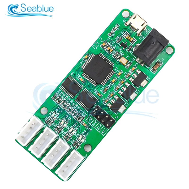 FT4232-4TTL USB to 4 Way TTL Module UART Serial Port Module 5V 3.3V 2.5V 1.8V Industrial Use for Arduino With Indicator Light