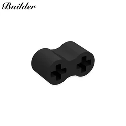 빌딩 블록 45590 고무 부품 하이테크 액슬 커넥터 이중 유연한 10pcs 호환 주요 브랜드 DIY 조립 입자