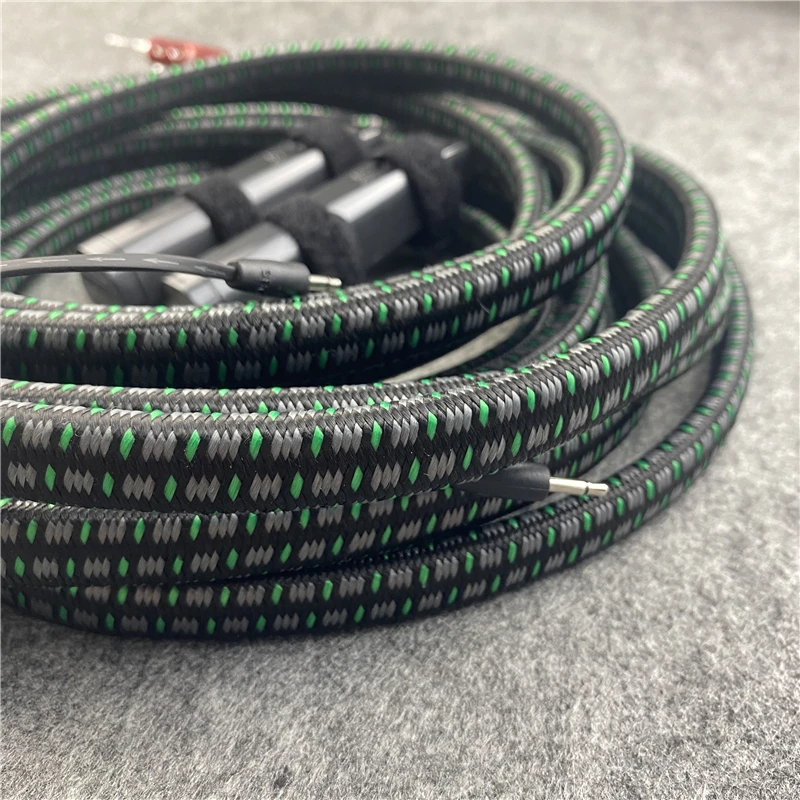 Pair Rocket 88 Speaker Cable BFA Silver Banana or Spade Plug with 72V DBS