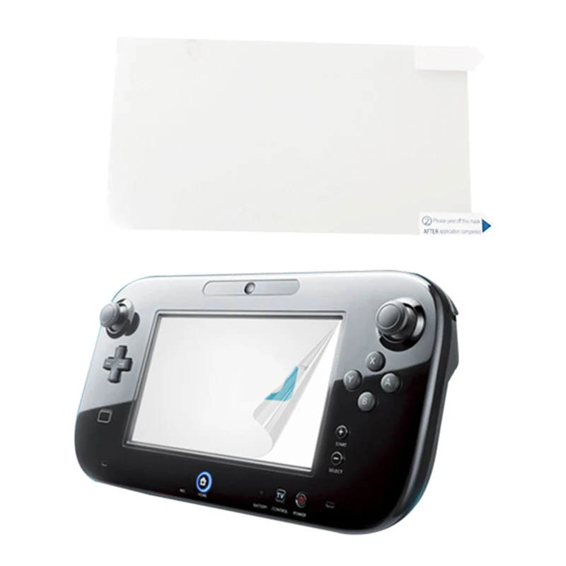 Anti-Glare หน้าจอ LCD Clear Film Protector ฝาครอบสำหรับ Nintendo Wii U Gamepad GK99