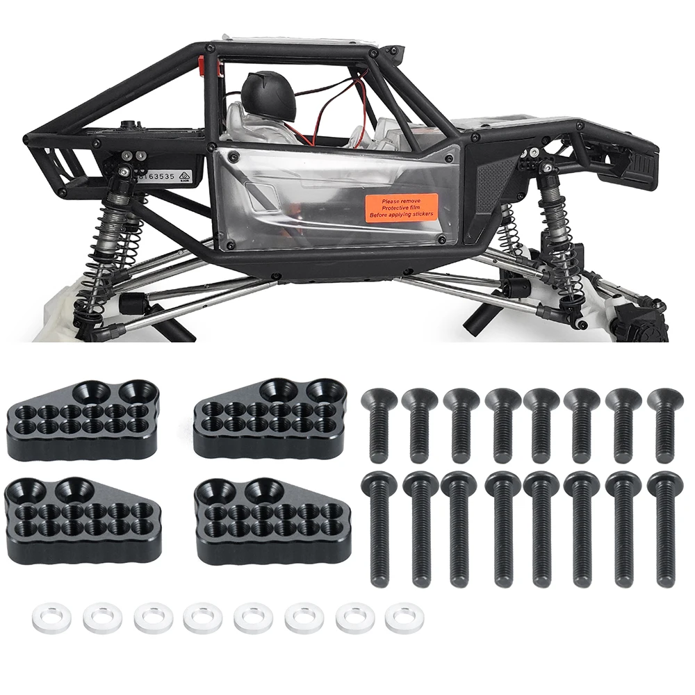 AXSPEED 4PCS RC Car Shock Damper Towers Mount Kit for 1/10 Axial SCX10 III AXI03004 Capra RC Crawler Car Shock Parts