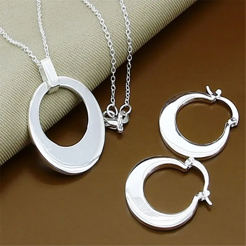 925 Sterling Silver Sideways Snake Chain Jewelry Sets For Women Men Insect Dragonfly Round Ball Moon Necklace Earrings Sets