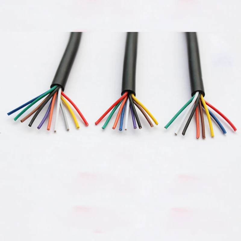 10m UL2464 28AWG 2 3 4 5 7 8 9 10core cable for USB Mouse Keyboard Wire DIY PVC cable Soft sheath line Control Wire 28 AWG