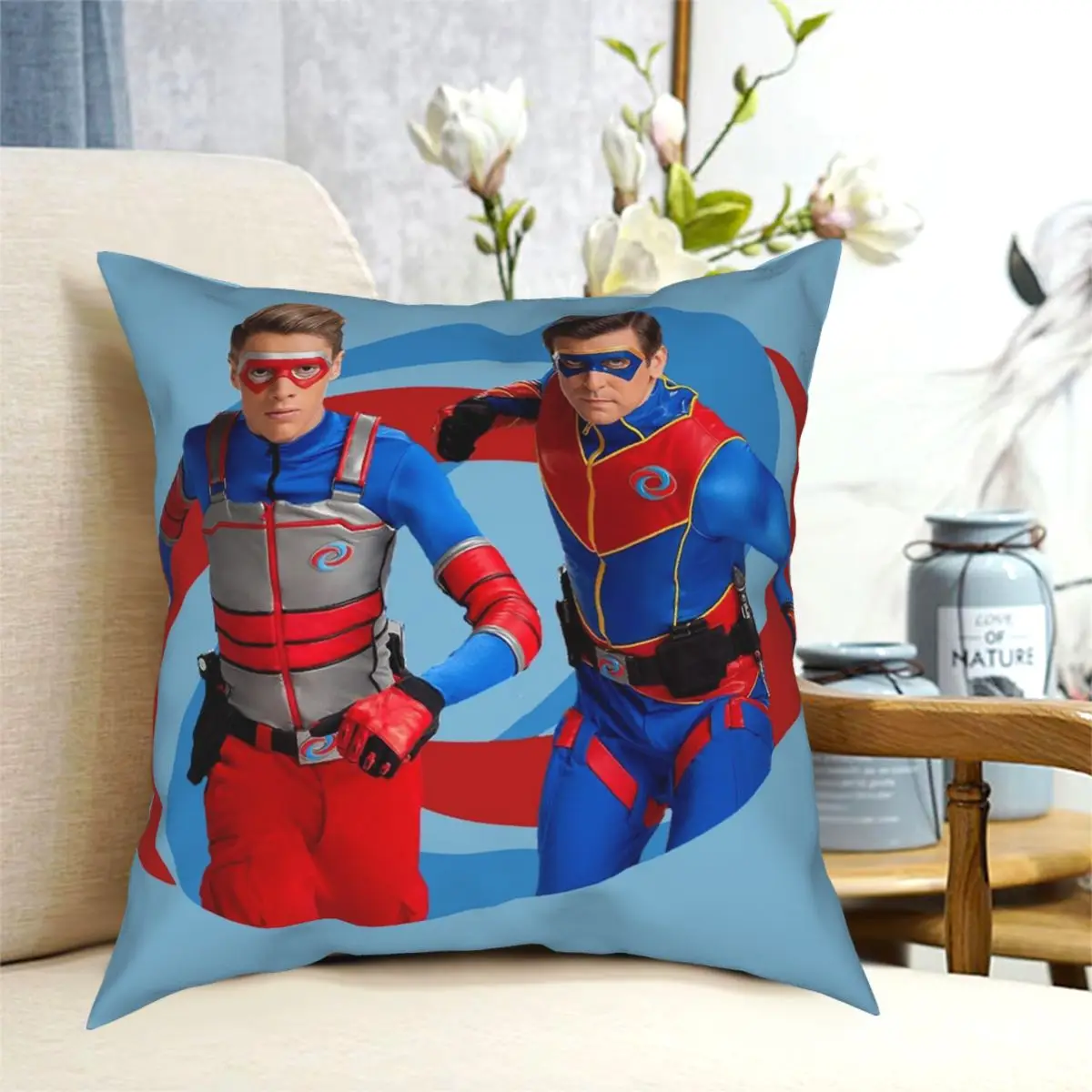 Henry Danger Square Pillowcase Polyester Pattern Zipper Decor Pillow Case Sofa Cushion Case Wholesale 18