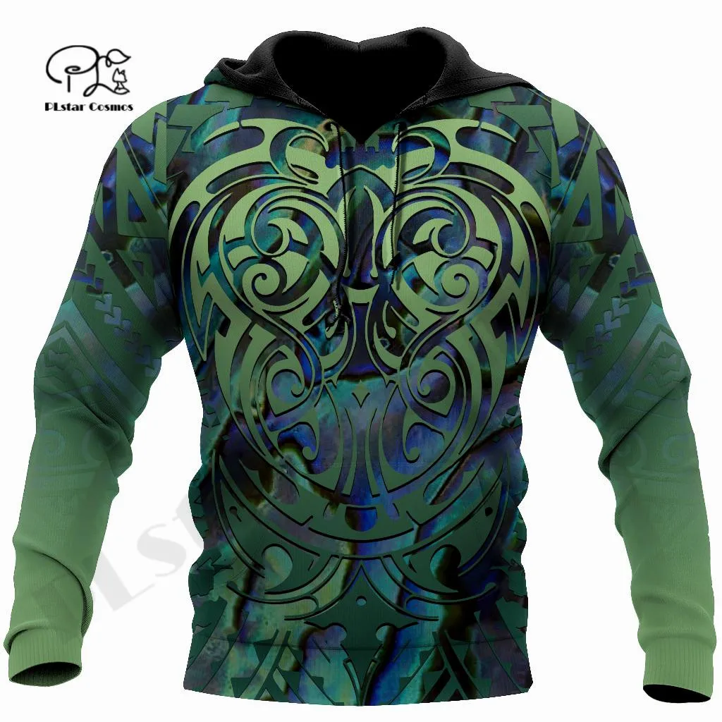 PLstarCosmos 3DPrint Newest Maori Tribal Aotearoa Tattoo Premium Awsome Unique Harajuku Streetwear Unisex Hoodie/SweatshirtZip 2